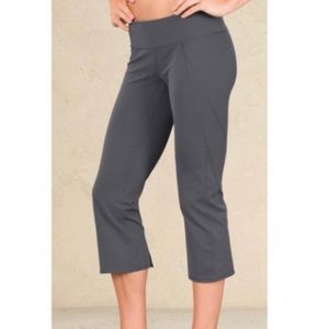 Athleta Women's Grey Ananda Split Leg Crops